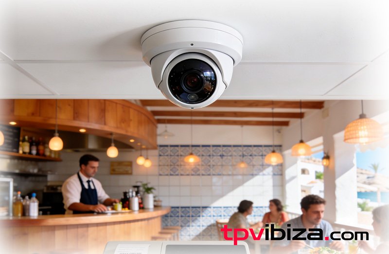 Cámaras de seguridad para restaurantes en Ibiza - Vigilancia completa del local, terraza y caja TPV